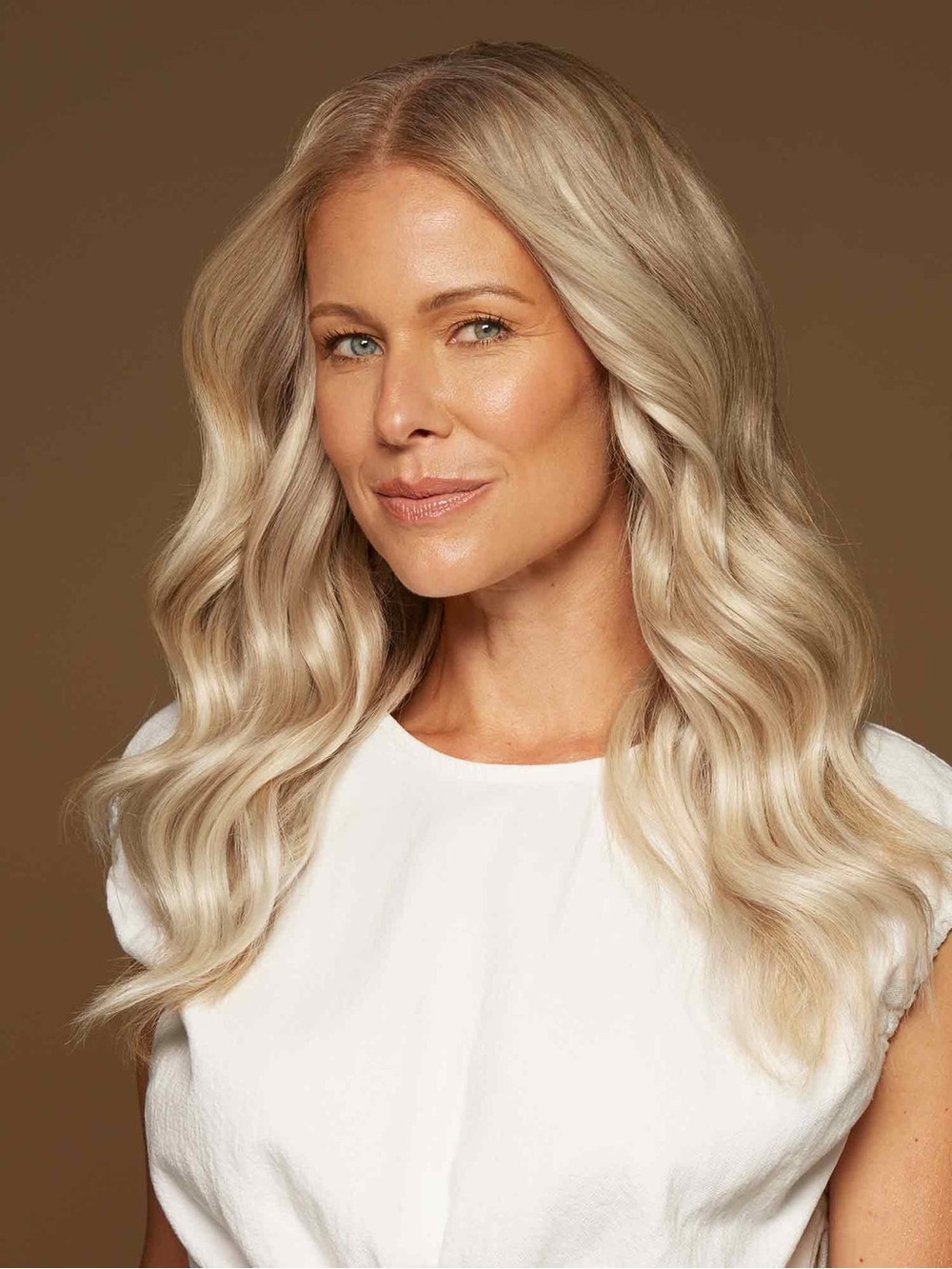 Luxy blonde halo hair extension